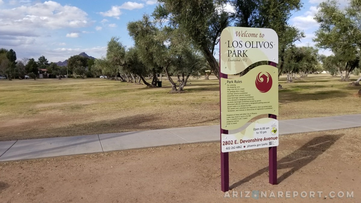 Los Olivos Park Phoenix Arizona city park urban farming farm to table